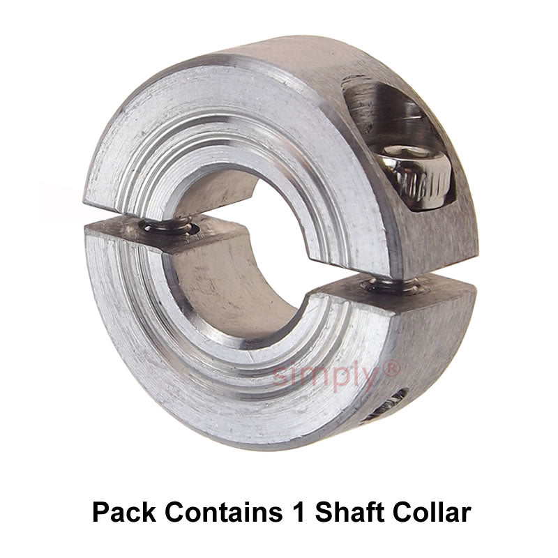 CADB10ST Stainless Steel Double Split Shaft Collar 10x24x9mm with Clamp Bolt
