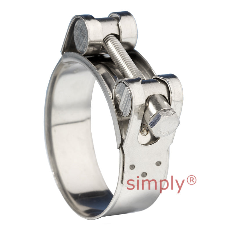 JSC079SS 304 Stainless Steel Jubilee Superclamp Clip Adjustment Range 74mm-79mm Band Width 25mm