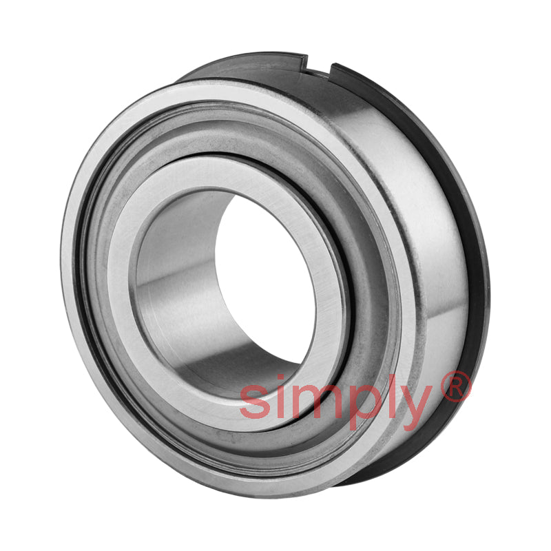 RBC 7510 Heavy Duty Precision Ground Rubber Sealed with Trash Guard Radial Bearing with Snap Ring 0.625x1.75x0.625 inch