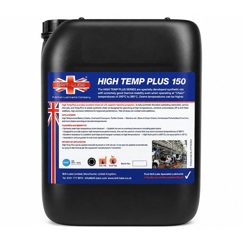 Brit-Lube Indu-Tek High Temp Plus Oil 250 5 Litre - Allow 2-3 Days