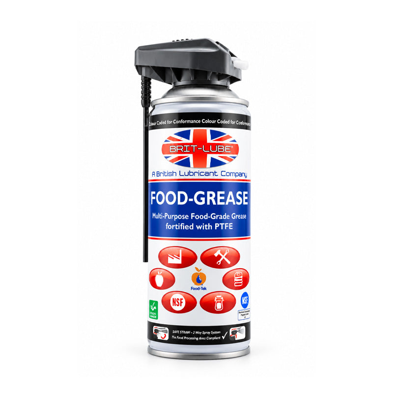 Brit-Lube Food-Tek Spray Grease 400ml - Allow 2-3 Days
