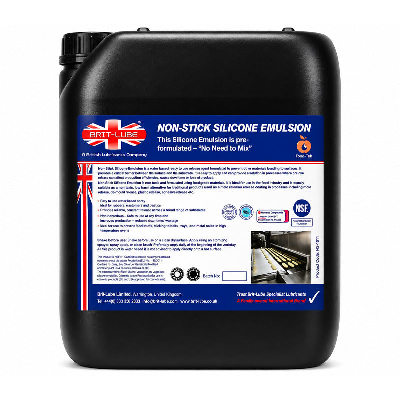 Brit-Lube Non Stick Silicone Emulsion - RTU 20 Litre - Allow 2-3 Days