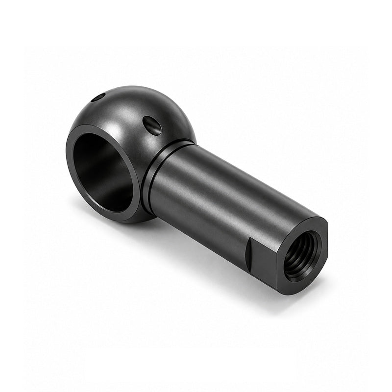 Chiavette B16 Left Hand Steel Ball Socket with Internal Snap Ring and Holes for Safety Clip 16mm Ball Diameter M12 Thread - Allow 2-3 Days