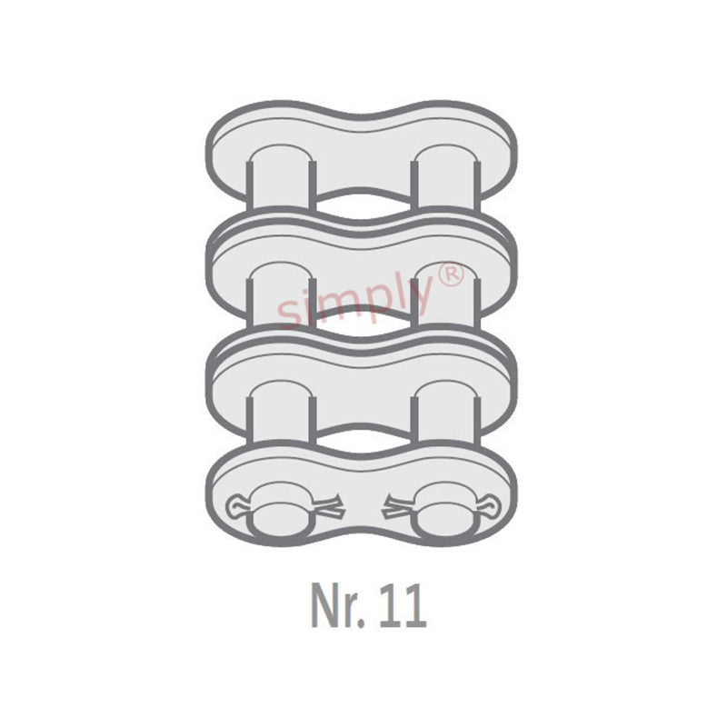 Renold SD 80-3-NO11 ANSI / AS Triplex Chain Cottered Connecting Link 1 inch Pitch