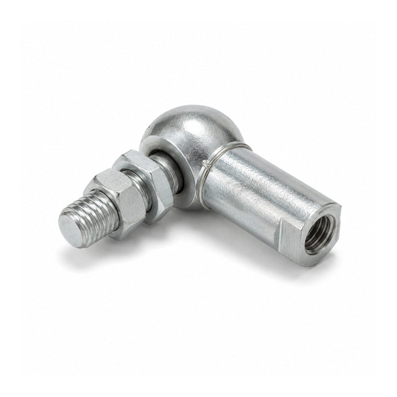 Durbal DCS08 Right Hand Galvanised Steel Ball Joint with Safety Clip 8mm Ball Diameter M5x0.8 Thread - Allow 7-10 Days