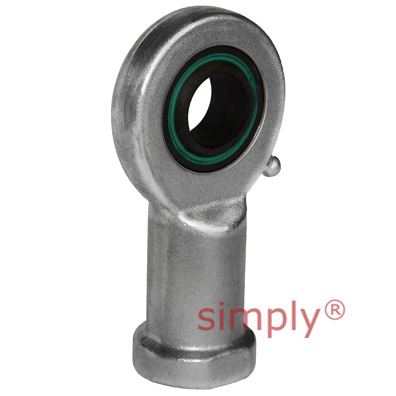 Fluro EI202RS Right Hand Zinc Plated Steel Female Plain Rod End M20x1.5 Thread