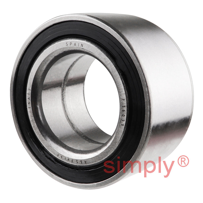 F16039 Rubber Sealed Double Row Wheel Bearing 40x72x37mm