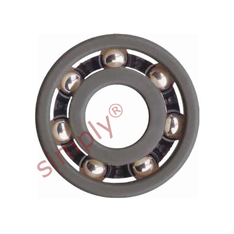 xiros xirodur BB6000F18010ES Open Type Electrically Conductive Polymer Ball Bearing with PA Cage and Stainless Steel Balls 10x26x8mm - Allow 2-3 Days
