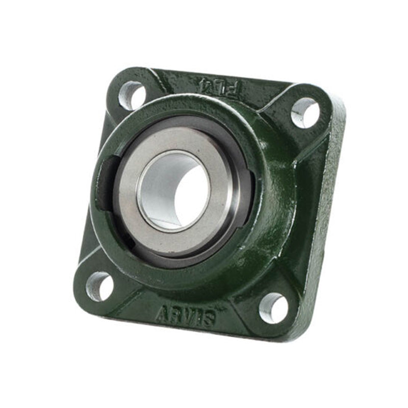 Major Brand FL1-15M-DX Metric Cast Iron Four Bolt Square Flanged Housing with 15mm Bore Steel Insert - Allow 3-4 Weeks