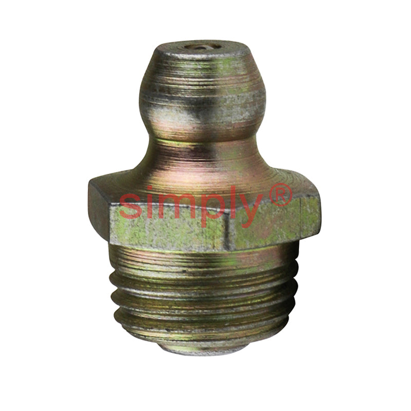 1/4x26 BSF Hardened Mild Steel Zinc Plated Straight Hydraulic Grease Nipples - Pack of 500