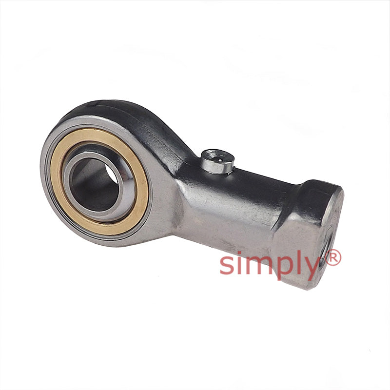 Fluro GILRS40 Left Hand Stainless Steel / Bronze Female Plain Rod End M42x2 Thread