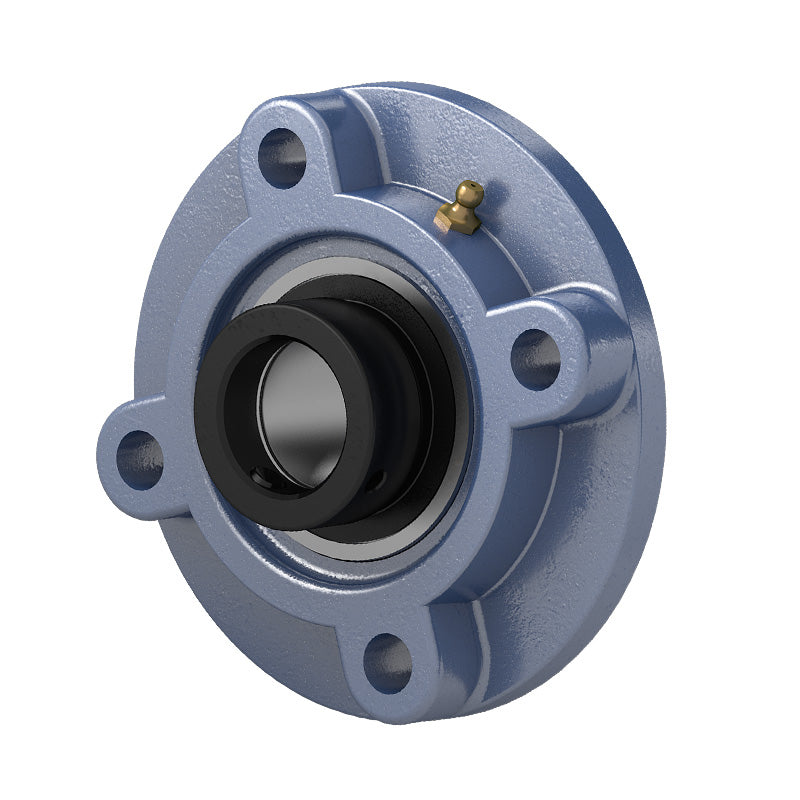 HCFC207-22 Imperial Four Bolt Cast Iron Round Flanged Housing with 1-3/8 inch Eccentric Collar Insert