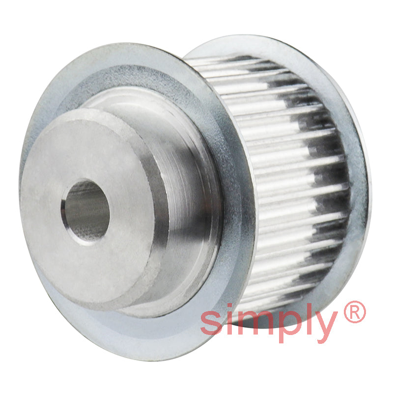 P15-3M-15F - 3mm Pitch 15 Tooth Flanged HTD Type Aluminium Timing Pulley for 15mm Wide Belts