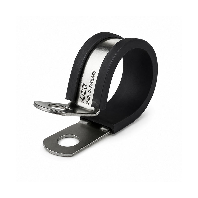 JCS PEZH40 Hi-Temp Zinc Plated Steel P-Clip with TPE Liner Band 40mm Closed Diameter
