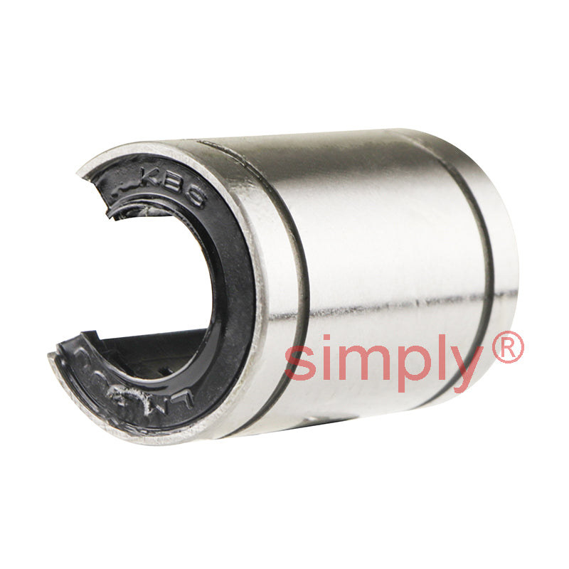 LM12UUOP Open Linear Ball Bushing with Rubber Seals 12x21x30mm