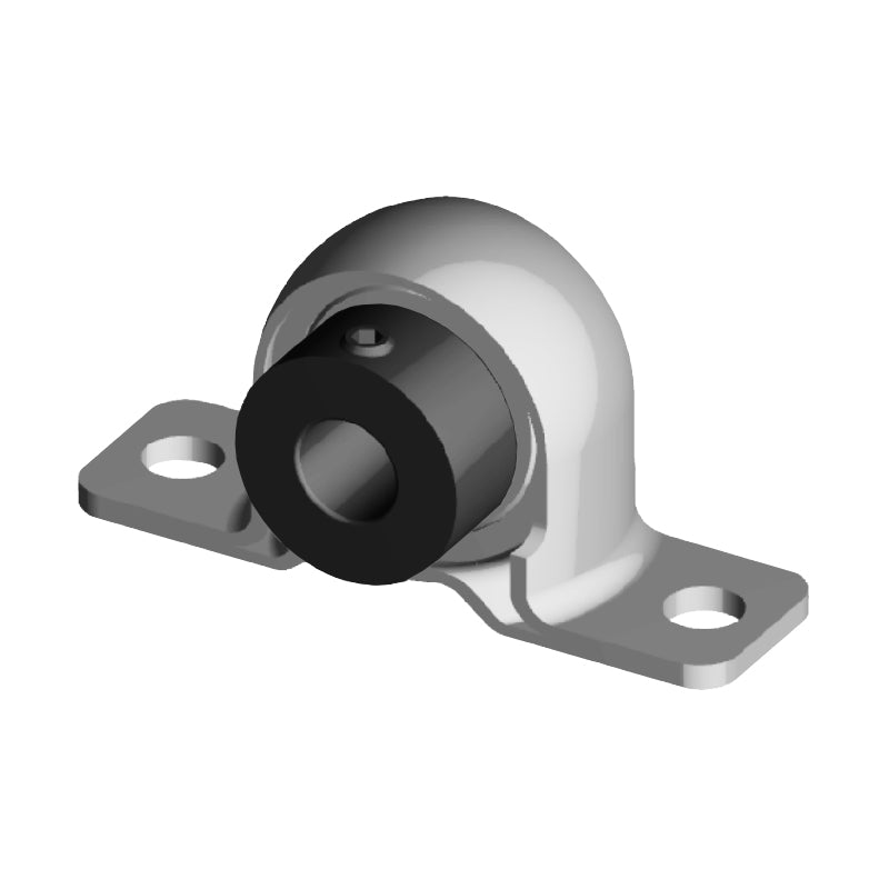NTN AELPP201W3 Metric Pressed Steel Two Bolt Plummer Block Housing with 12mm Eccentric Collar Insert - Allow 2-3 Days