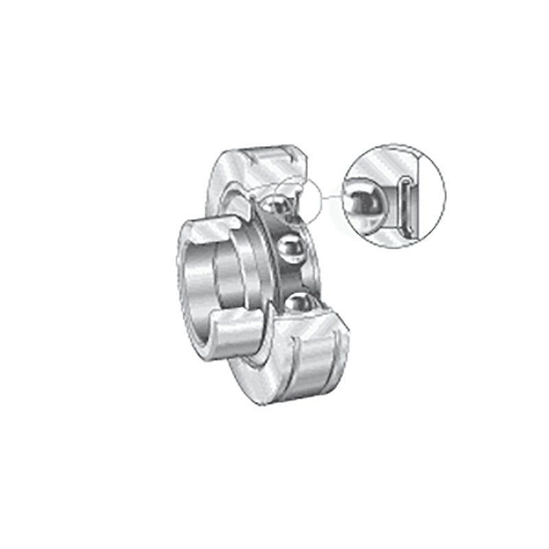 INA PE30XL Metric Parallel Outer Bearing Insert with Steel Aligning Ring and P Seals and Eccentric Collar 30x72x37.2mm