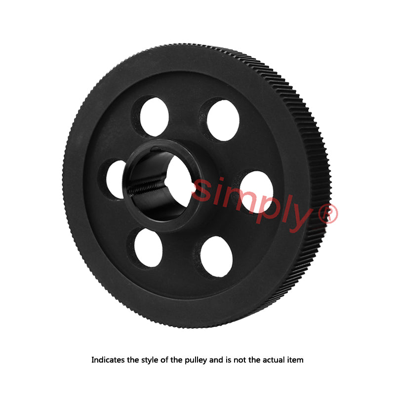 Drive-Flex PC8M-192S-36 - 8mm Pitch 192 Tooth Polychain and Synchrochain Cast Iron Taper Bore Timing Belt Pulley for 36mm Wide Belts