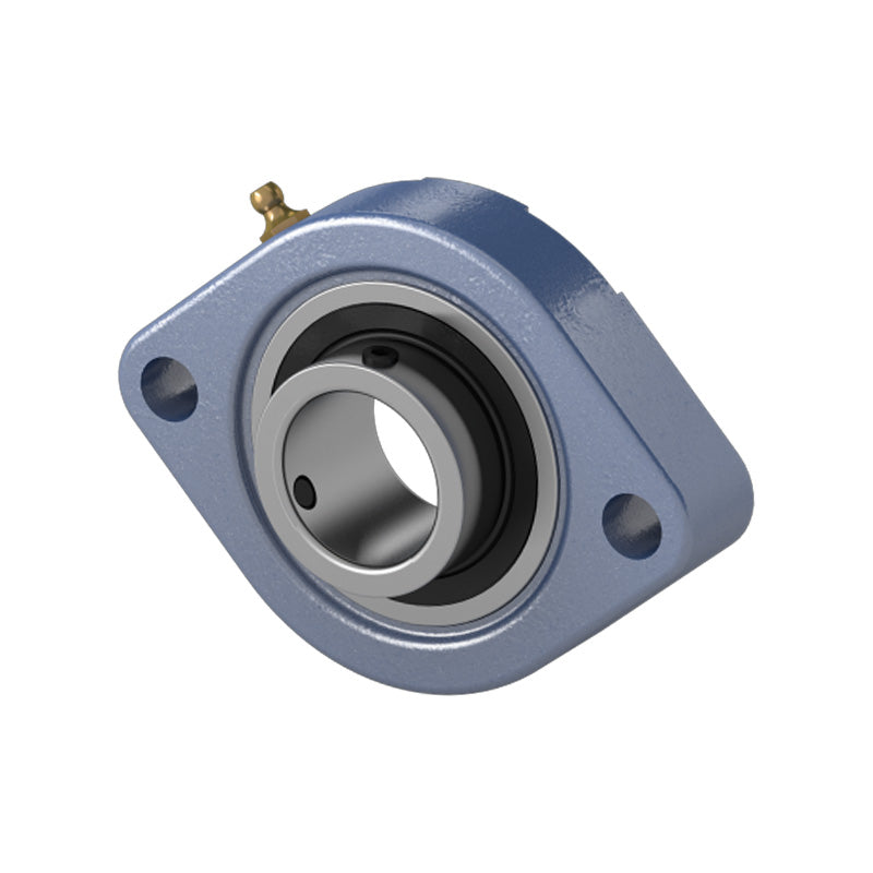 SBFW206 Metric Two Bolt Cast Iron Oval Housing with 30mm Bore