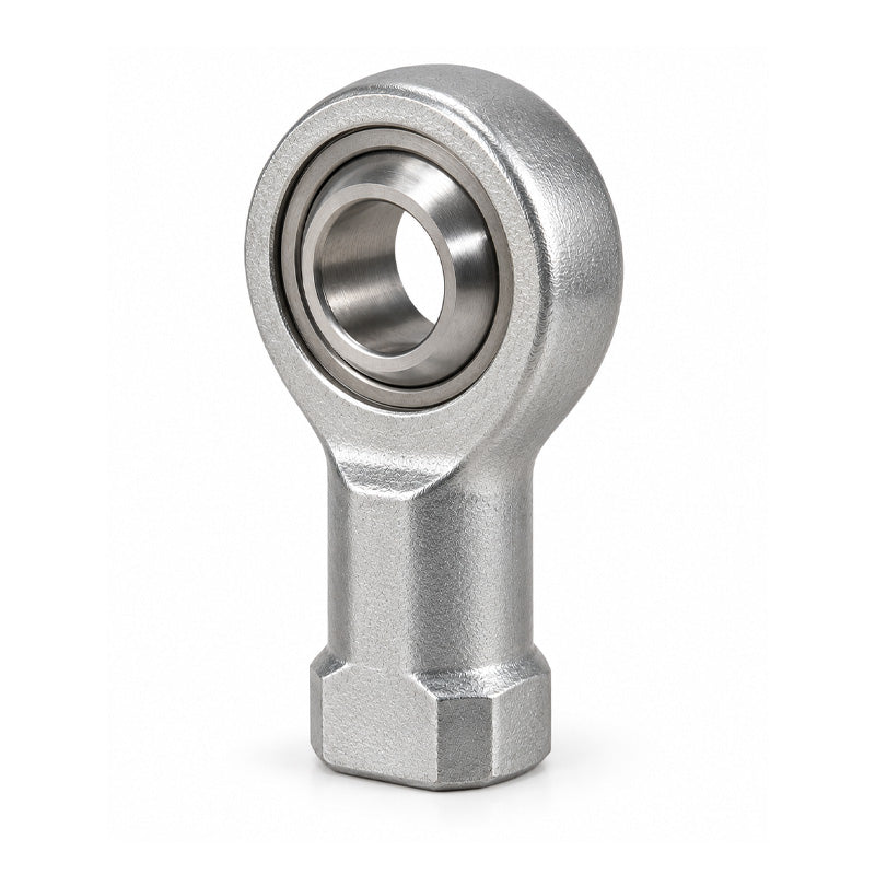 ISB SIL5E Left Hand Maintenance Free Steel/Steel Plain Female Rod End M5 Thread