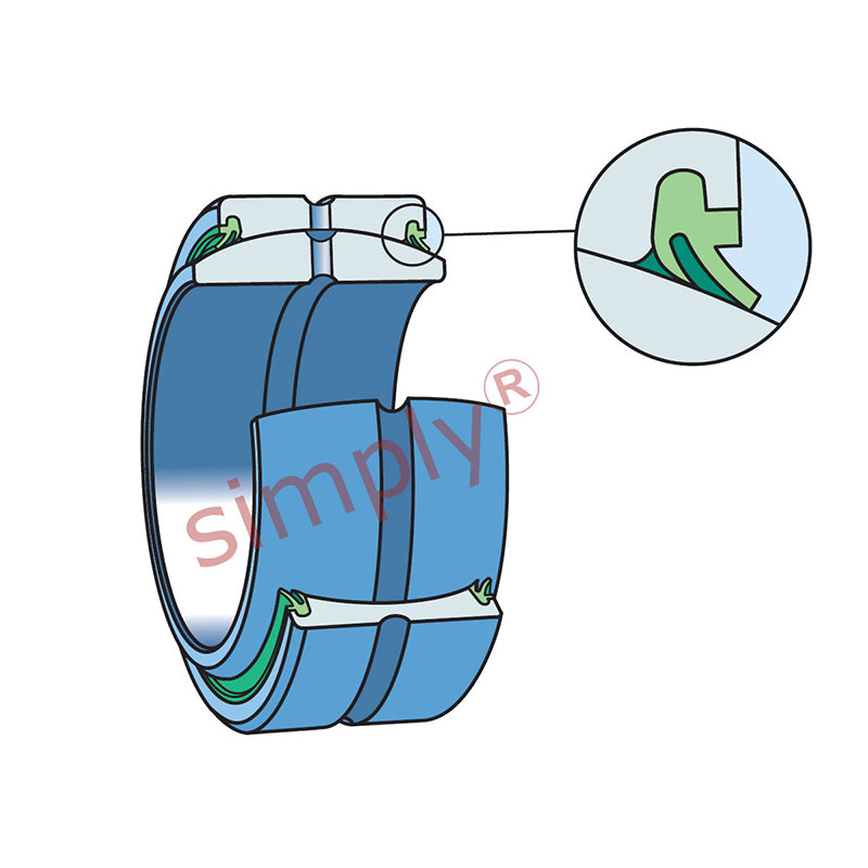 SKF GEZ106ES2RS Double Seal Spherical Plain Bearing 34.93x55.56x30.16x26.19mm