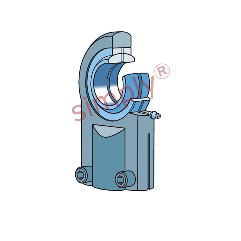 SKF SIJ40ES Right Hand Steel / Steel Clamp Type Female Rod End M27x2 Thread