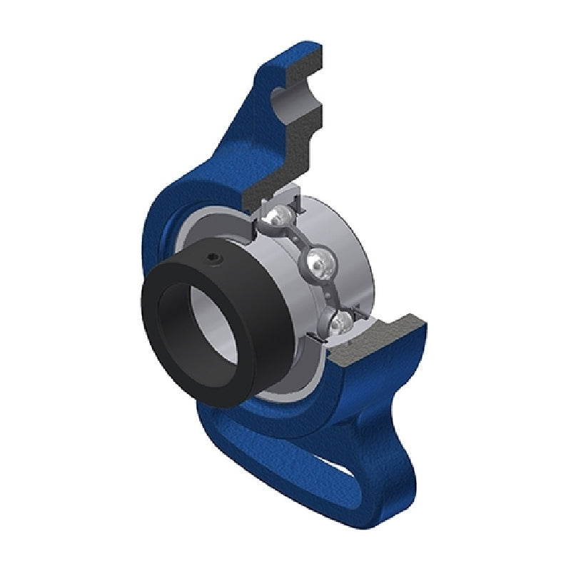 SNR EXFA201 Metric Cast Iron Adjustable Flange Unit with Eccentric Collar Insert 12mm Bore - Allow 2-3 Days
