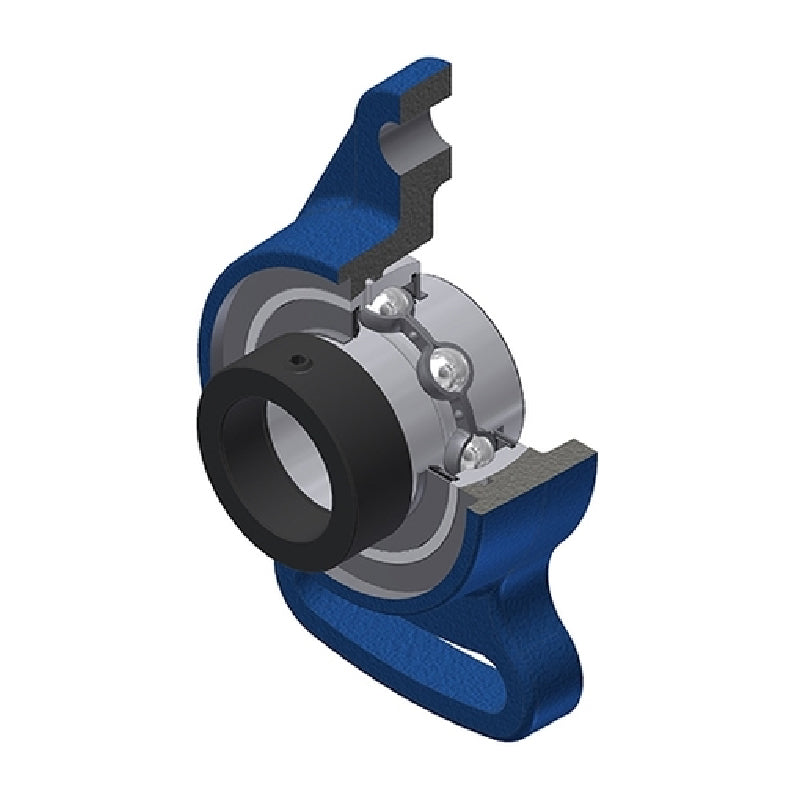 SNR EXFA211N Metric Cast Iron Adjustable Flange Unit with Eccentric Collar Insert 55mm Bore - Allow 2-3 Days