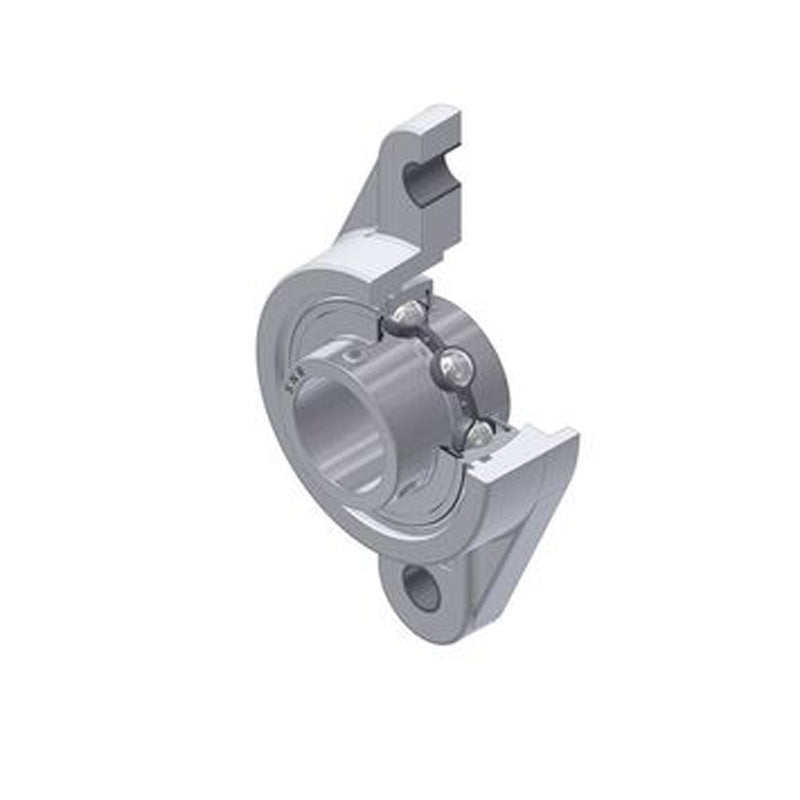 SNR MUCNFL208 Metric Thermoplastic Two Bolt Oval Flanged Bracket Housing Unit with 40mm Bore Insert - Allow 2-3 Days