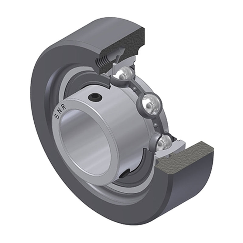 SNR USC212 Metric Cast Iron Cartridge Unit with 60mm Bore Insert 38mm Outside Dia - Allow 2-3 Days