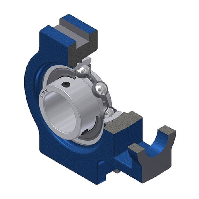 SNR UST209 Metric Cast Iron Take Up Unit with 45mm Bore Bearing Unit - Allow 2-3 Days