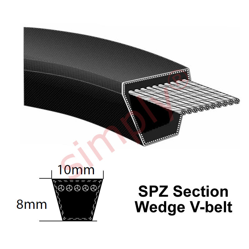 SPZ912 Premier Quality SPZ-Section V-Belt