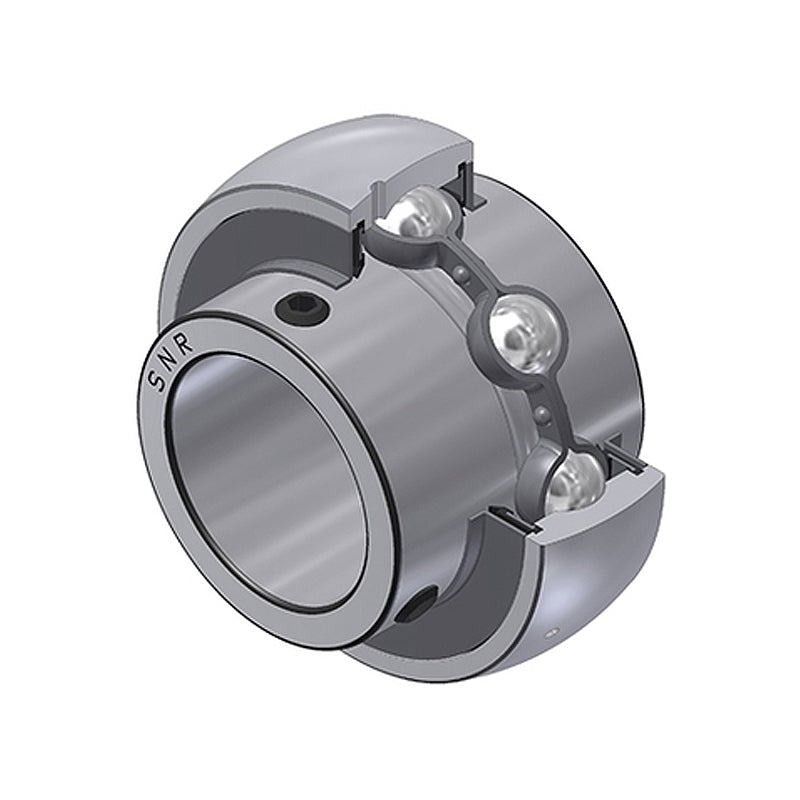 SNR ZUC205-16FG Imperial Full Width Spherical Outer Food Safe Bearing Insert 1 inch Bore 52mm Outside Diameter with Grub Screws