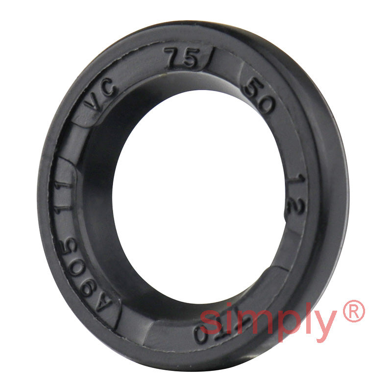 0.5x0.75x0.12 inch Nitrile Rubber Rotary Shaft Oil Seal R26 / VC Style