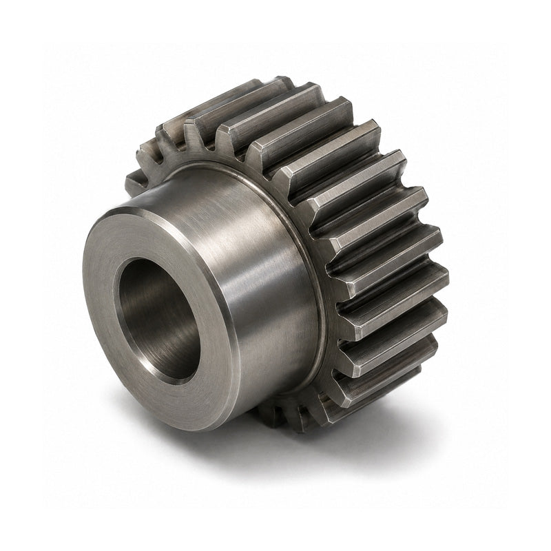 SSB15/24B-8 Metric EN8 Spur Gear 24 Tooth 1.5 Mod Pilot Bored 10mm Or Smaller (H8) Black Oxide Finish