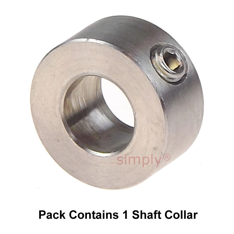 CABU06ST Stainless Steel Shaft Collar 6x12x8mm with Set Screw