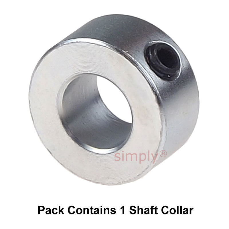 CABU12Z Zinc Plated En8 Steel Shaft Collar 12x22x12mm with Set Screw