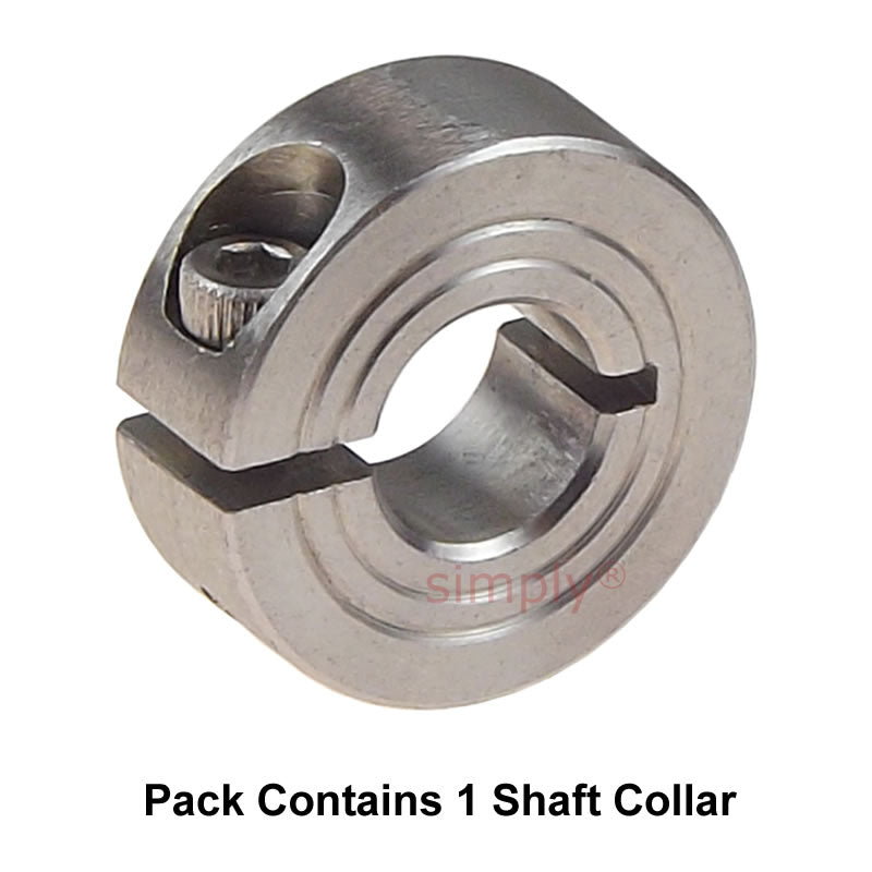 CASB20ST Stainless Steel Single Split Shaft Collar 20x40x15mm with Clamp Bolt