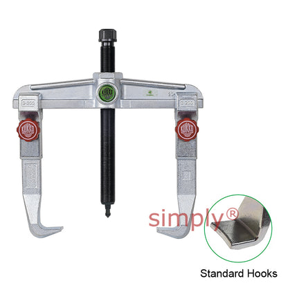 KUKKO Series 20-3+ Universal 2-Jaw Puller with Sliding Parallel Quick Adjusting Jaws 250mm