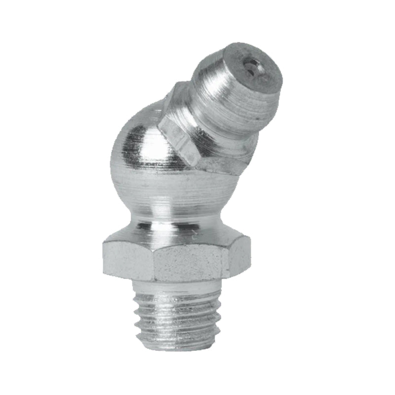 M8 X 1.25 45 Degrees Taper Straight Mild Steel Hydraulic Grease Nipples - Pack of 500
