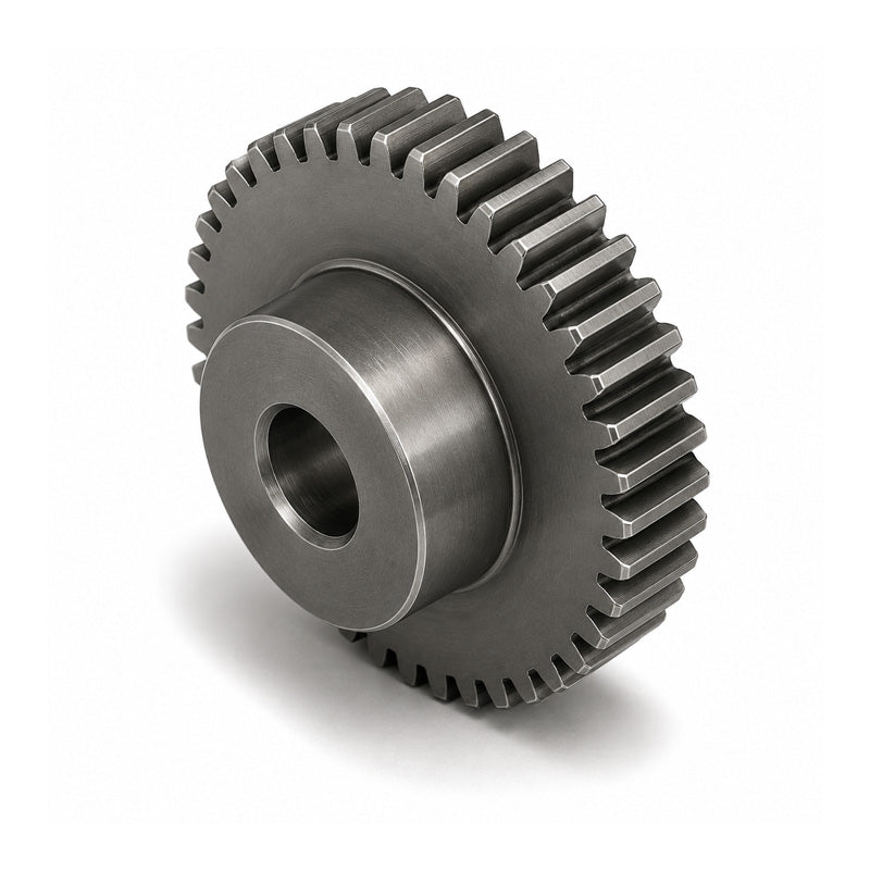 SS24DP/35B-1.458 Imperial EN8 Steel Spur Gear 35 Tooth 24 DP Bored 0.375 inch (H8)
