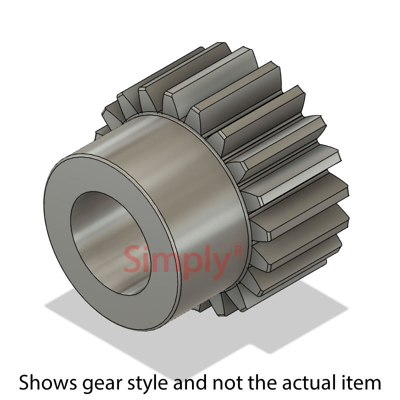 SS25/57B-20 Metric EN8 Spur Gear 57 Tooth 2.5 Mod Pilot Bored 20mm (H8)