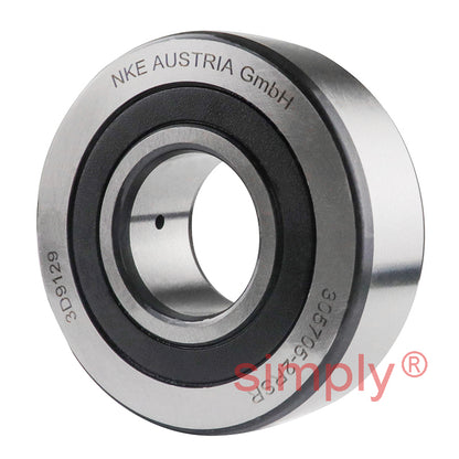 3057052RSR Double Row Rubber Sealed Cam Roller Cylindrical Outer 25x62x20.6mm