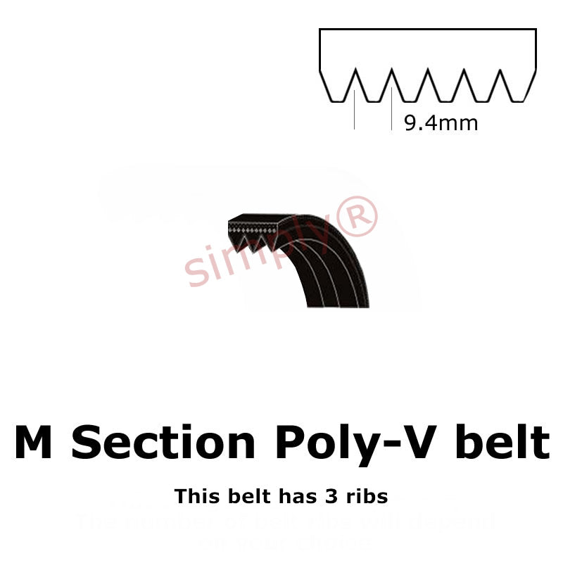2515PM/990M Pix Poly V Multiple Ribbed Belt 2515mm/99 inch Length with 13 Ribs Allow 2-3 Days