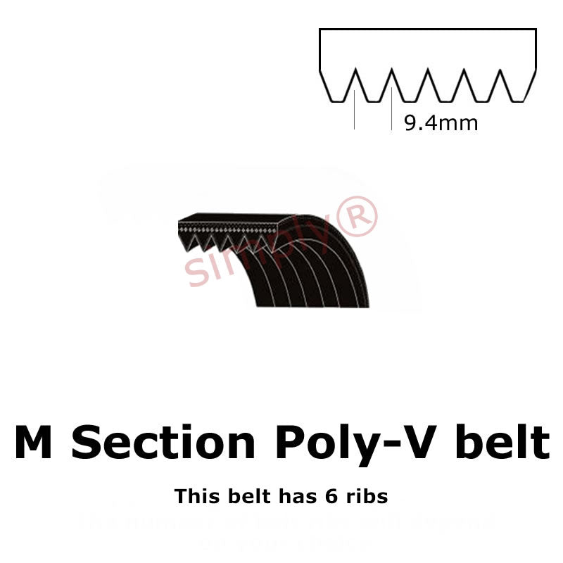 15266PM/6010M Pix Poly V Multiple Ribbed Belt 15266mm/601 inch Length with 8 Ribs Allow 2-3 Days