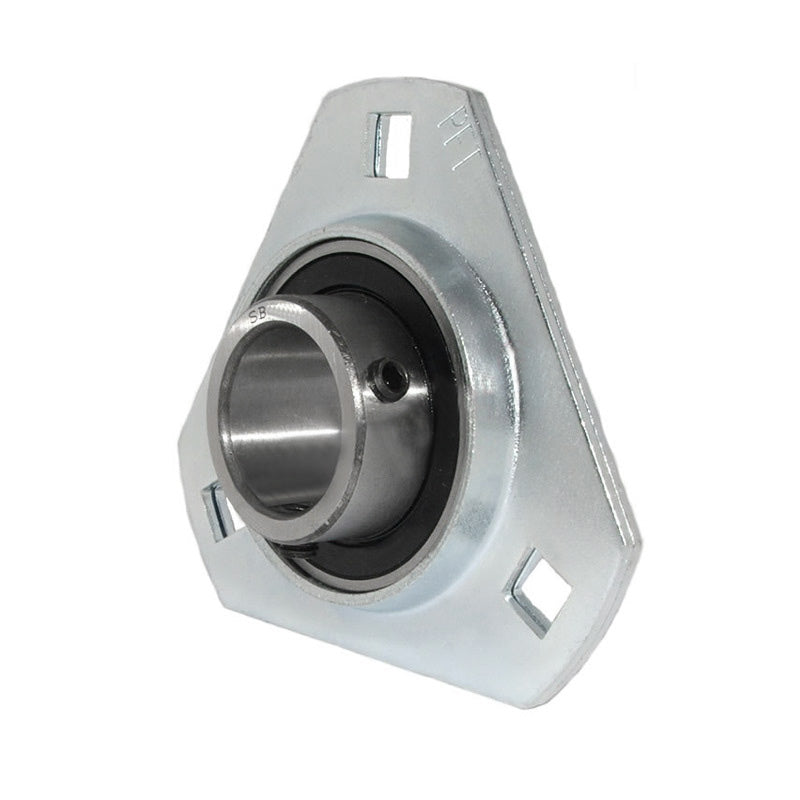 SBPFT205 Pressed Steel 3 Bolt Triangle Flange Housing with 25mm insert