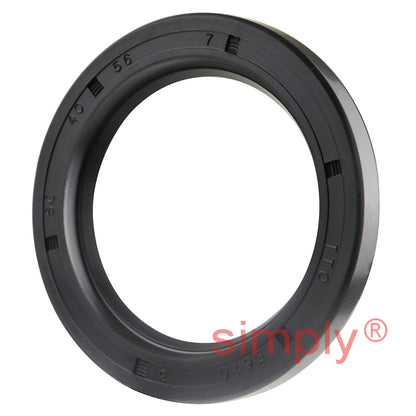 40x56x7mm Nitrile Rubber Single Lip Rotary Shaft Oil Seal with Garter Spring SC / R21