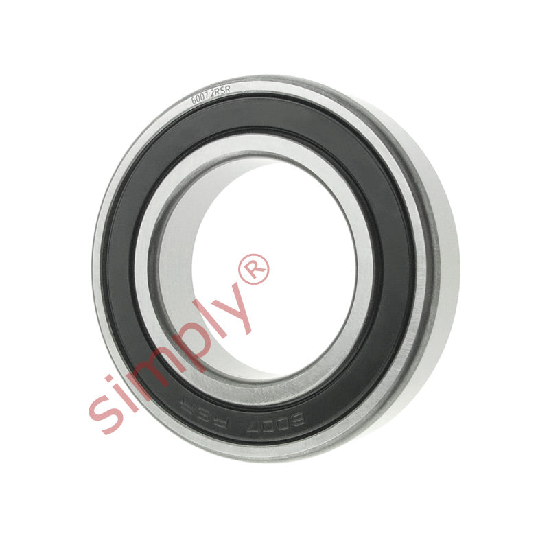 60072RSC3 Budget Rubber Sealed Deep Groove Ball Bearing 35x62x14mm