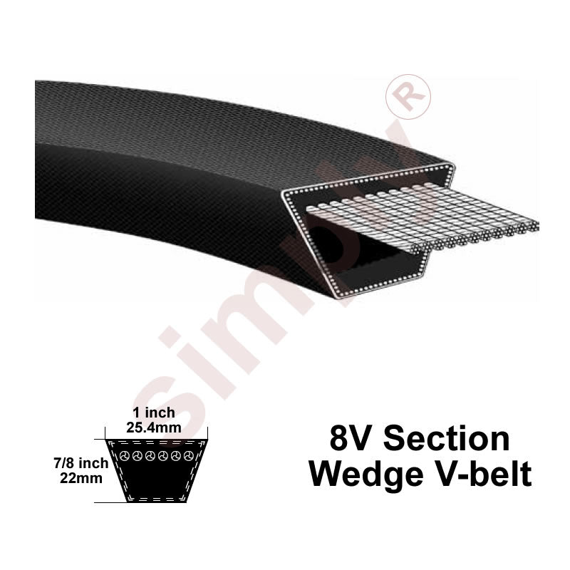 8V1400 Pix Narrow Profile V-Belt