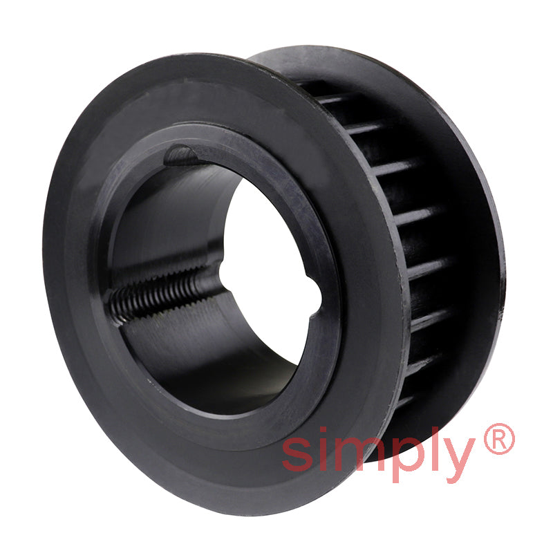 Drive-Flex TL80-8M-85 - 8mm Pitch 80 Tooth Flangeless HTD Type Cast Iron  Taper Bore Timing Pulley for 85mm Wide Belts